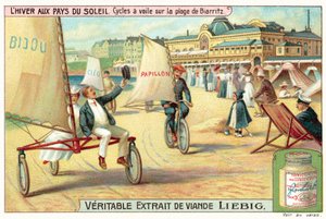 Yachting sulla sabbia sulla spiaggia di Biarritz da European School
