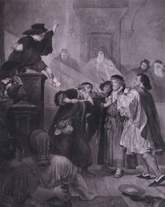 Scena da Il mercante di Venezia di Shakespeare (Atto IV, Scena 1)