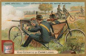 Armi speciali, carta Liebig, inizio XX secolo (cromo) da European School