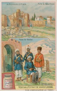 La Porta di Bala Hissar e il Passo Khyber con Soldati Afghani