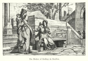 La madre di Goffredo di Buglione (incisione) da European School