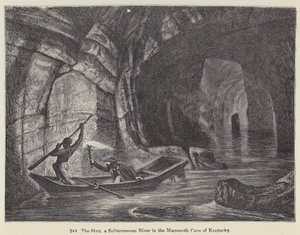 Il fiume Stige, un fiume sotterraneo nella Mammoth Cave del Kentucky da European School