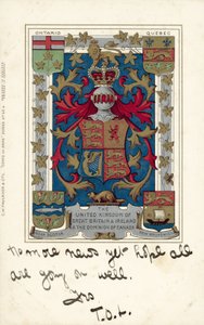 Il Regno Unito di Gran Bretagna e Irlanda e il Dominion del Canada (litografia a colori) da European School