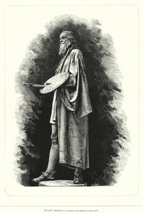 Tiziano, artista del Rinascimento italiano, statua di Antonio dal Zotto da European School