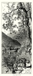 Torno, Lago ai Como (engraving) da European School