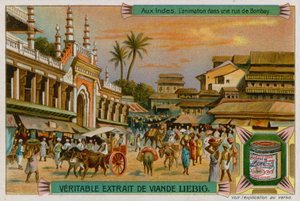 Veduta di una strada a Bombay