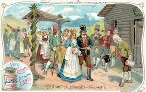Processione nuziale in Norvegia da European School