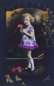 Giovane ragazza con rose da European School