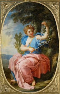 La musa Terpsichore, dalla Chambre des Muses, Louvre, Parigi ... da Eustache (studio of) Le Sueur