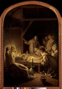 Vita di San Bruno: La morte di San Bruno il 6/10/1101 da Eustache Le Sueur