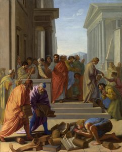 San Paolo che predica a Efeso da Eustache Le Sueur
