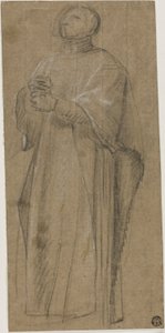 Studio per il sacerdote che porta il pastorale da Eustache Le Sueur