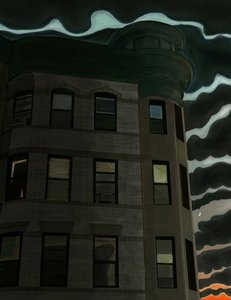 13a strada a 7th Avenue, Brooklyn (arte digitale) da Evan Sklar