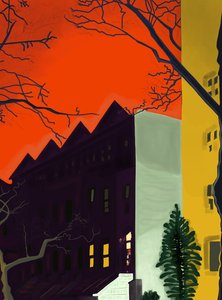 14th Street At 6.A.M., Brooklyn (arte digitale) da Evan Sklar