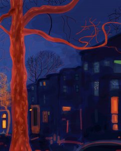 7th Street, Brooklyn, 2016 (arte digitale) da Evan Sklar