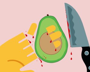 Mano di avocado (arte digitale) da Evan Sklar