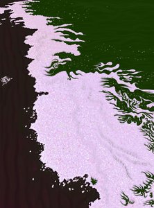 Petali di ciliegio a terra (arte digitale) da Evan Sklar
