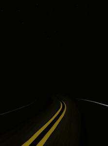 Guidare la strada di notte # 3 Brooklyn (arte digitale) da Evan Sklar