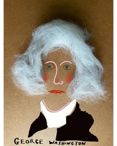 George Washington (disegno a collage) da Evan Sklar