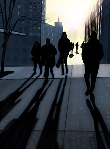 Marciapiede di Manhattan (arte digitale) da Evan Sklar