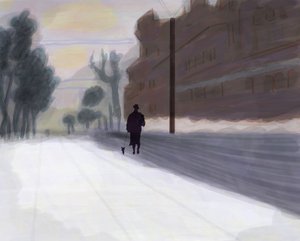 Prospect Park, Ovest dopo la neve (arte digitale) da Evan Sklar