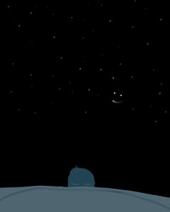 Dormire sotto le stelle (arte digitale) da Evan Sklar