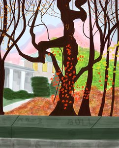 Primavera a Prospect Park, 2016 (disegnato a mano su un iPad con una matita Apple) da Evan Sklar