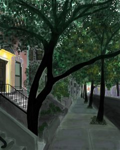Top of Block, Brooklyn (arte digitale) da Evan Sklar