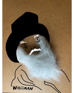 Walt Whitman (disegno a collage) da Evan Sklar