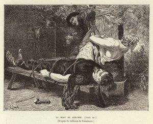 La morte di Chram, figlio di Clotario I, re dei Franchi, 561 da Evariste Vital Luminais