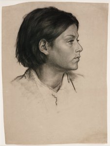 Testa di una donna, c.1875 da Evelyn De Morgan