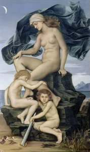 Sonno e Morte, i Figli della Notte, 1883 da Evelyn De Morgan