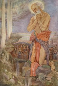 Elia che prevale sui sacerdoti di Baal, illustrazione da 
