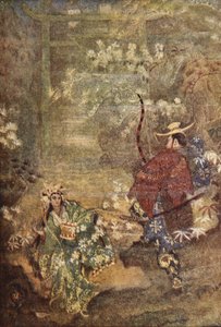 Hoori e la figlia del dio del mare, illustrazione da 