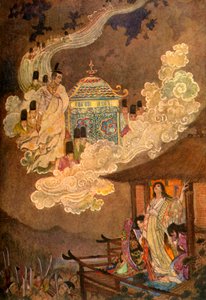 Il popolo della luna chiede la signora Kaguya