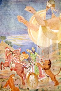 Tiglath-Pileser I diretto da Ninib, 1916 da Evelyn Paul