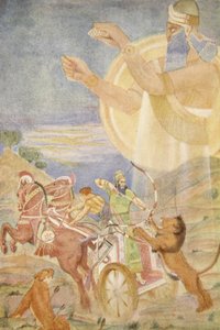 Tiglath-Pileser I diretto da Ninib, illustrazione da 
