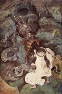 Tokoyo e il serpente marino, illustrazione da 