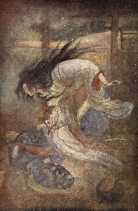Yuki-Onna, La Signora della Neve, illustrazione da 