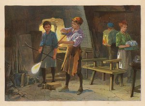 Piccoli lavoratori: Soffiare il vetro da Evelyn Stuart Hardy