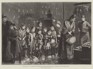Cosa resta; o, briciole dalla tavola del ricco, schizzo fuori da un negozio di pesce e pollame da Everard Hopkins