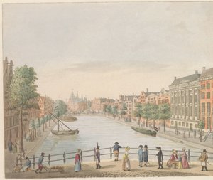 Kloveniersburgwal ad Amsterdam, ca. 1810-1813 da Evert Maaskamp