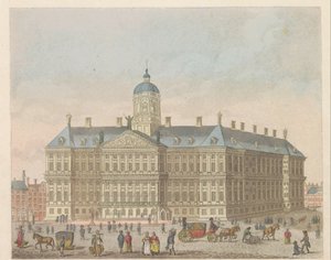 Palazzo Reale sulla Piazza Dam, ca. 1810-1813 da Evert Maaskamp