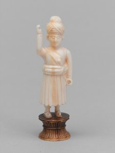 Pedone nero, pezzo degli scacchi, India, circa 1820 da Evremond de Berard