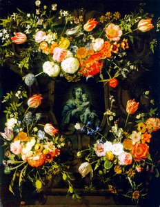 Madonna circondata da fiori, 1662