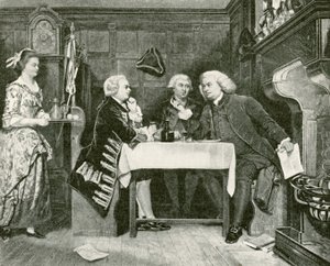 Johnson, Goldsmith e Boswell alla Taverna Mitre