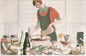 Il Budino di Natale, poster 1928 da F.C. Harrison