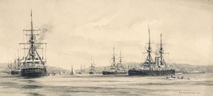 La squadra del canale a Lamlash: la regata velica 1901 da F.L. Blanchard