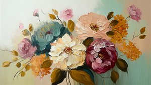 Fiore vintage astratto