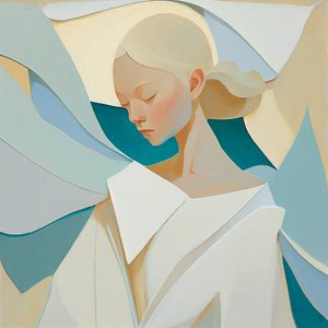 Ritratto di Donna Bionda, Ispirato da Dipinti Famosi, Stampe d